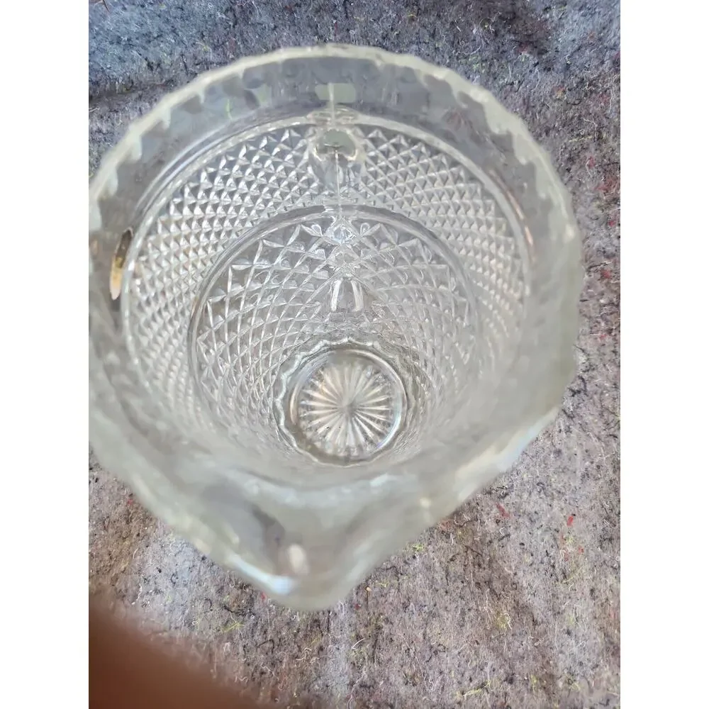 Vintage Anchor Hocking Wexford 64 Oz Pewter Mist Color Glass Pitcher